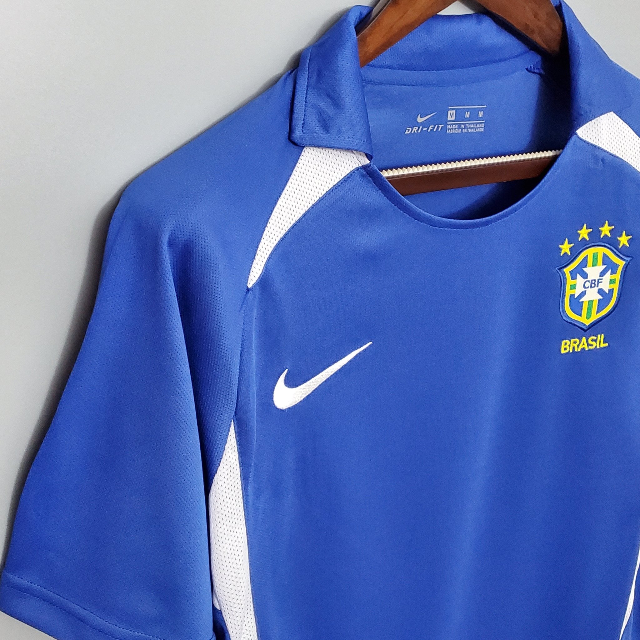 BRAZIL 2002 AWAY RETRO JERSEY