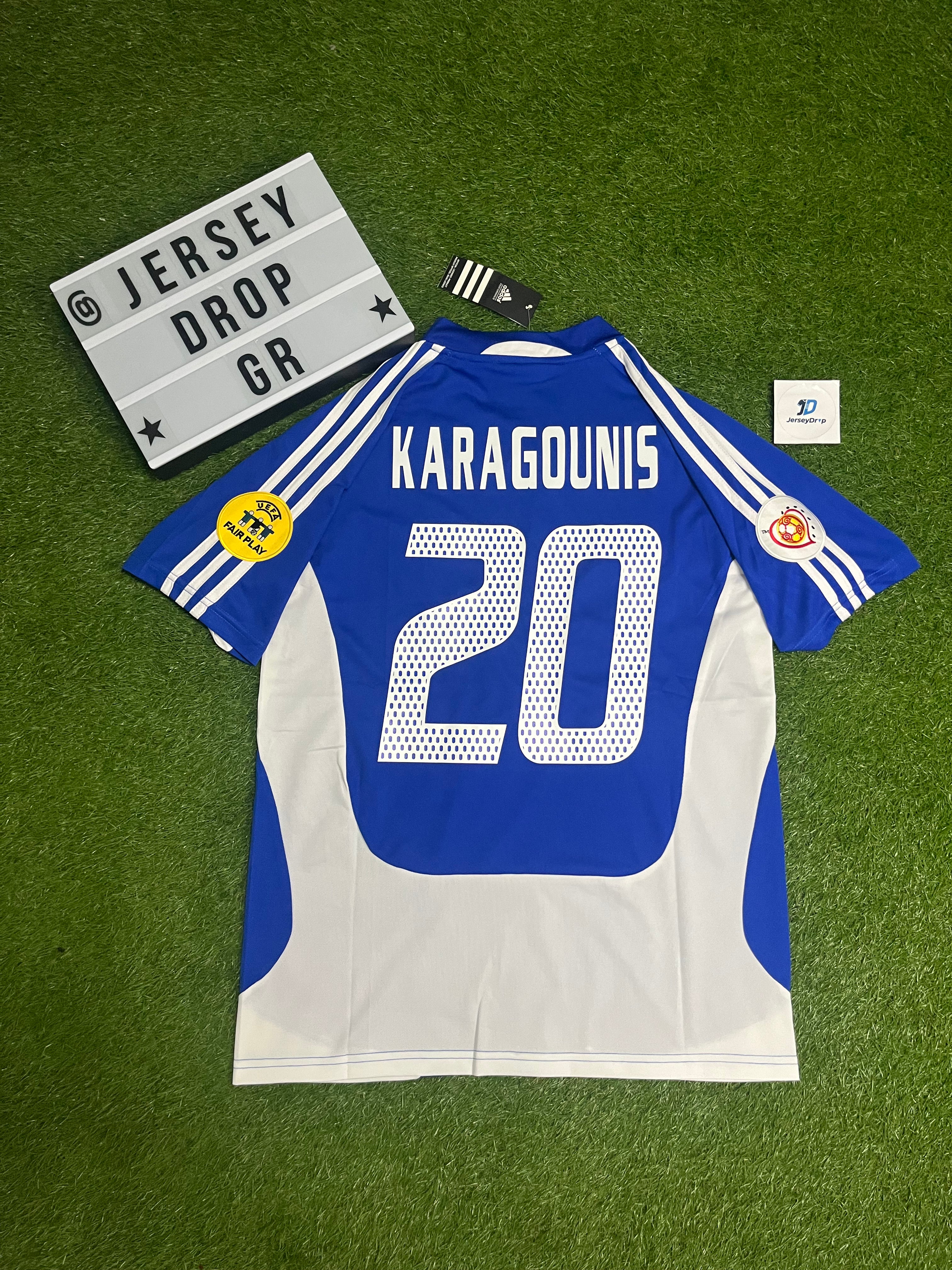 GREECE 2004 EURO HOME RETRO JERSEY