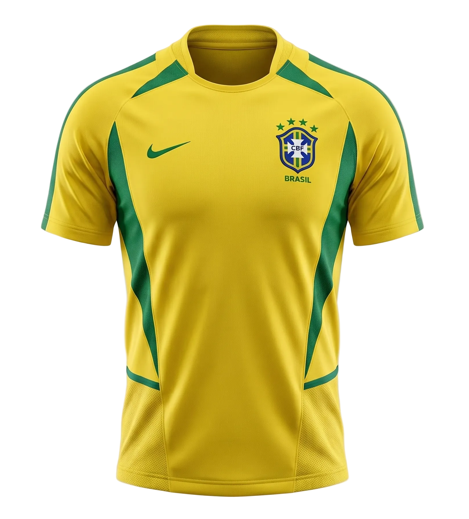 BRAZIL 2002 HOME RETRO JERSEY
