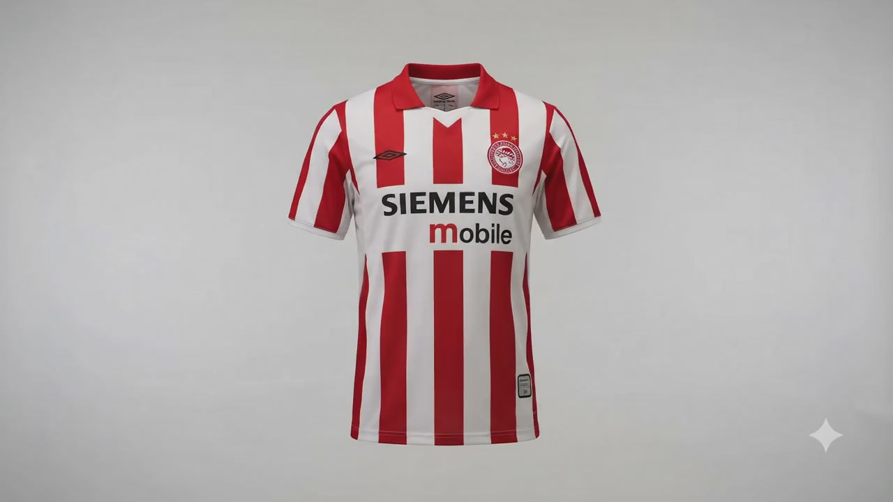 OLYMPIACOS 2004/05 HOME RETRO JERSEY